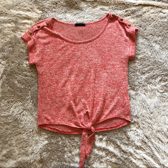 Anthropologie Tops - Women’s Pink Front Tie Anthropologie Top, Size S
